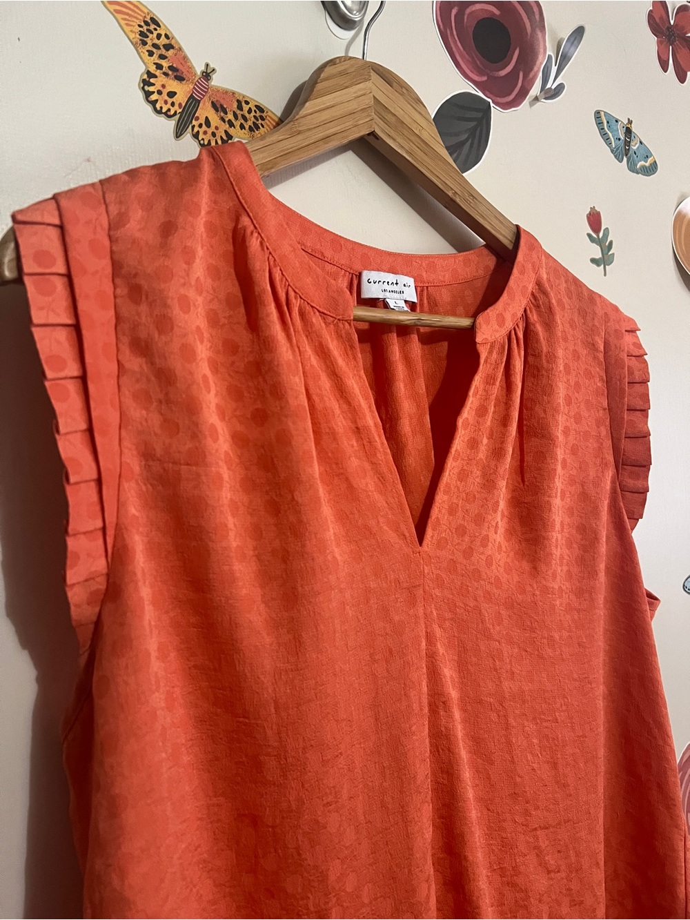 Current Air Sleeveless Polka Dot Blouse L - Picture 3 of 8